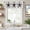 White, variant on Western Star Retro Farmhouse Short Window Curtain Valances, Country Farmhouse Brown Wooden Grain Rod Pocket Kitchen Valances for Living Room Bedroom Bathroom Cafe 42" x 18"