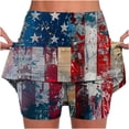 thumbnail image 1 of Puntoco Pantalones cortos de salón para mujer Pantalones cortos deportivos con estampado para mujer Pantalones de yoga con bolsillos y cintura alta, 1 of 4