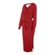 thumbnail image 5 of Vestido informal de mujer con cuello en V y espalda escotada: diseño elegante para todas las estaciones, lavable a máquina, tallas S-XL, largo 105-108 cm., 5 of 5