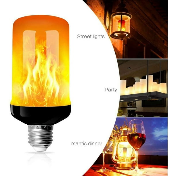 E27 Flame Light Bulb 5W LED Flame Effect Light Bulb 4 Lighting