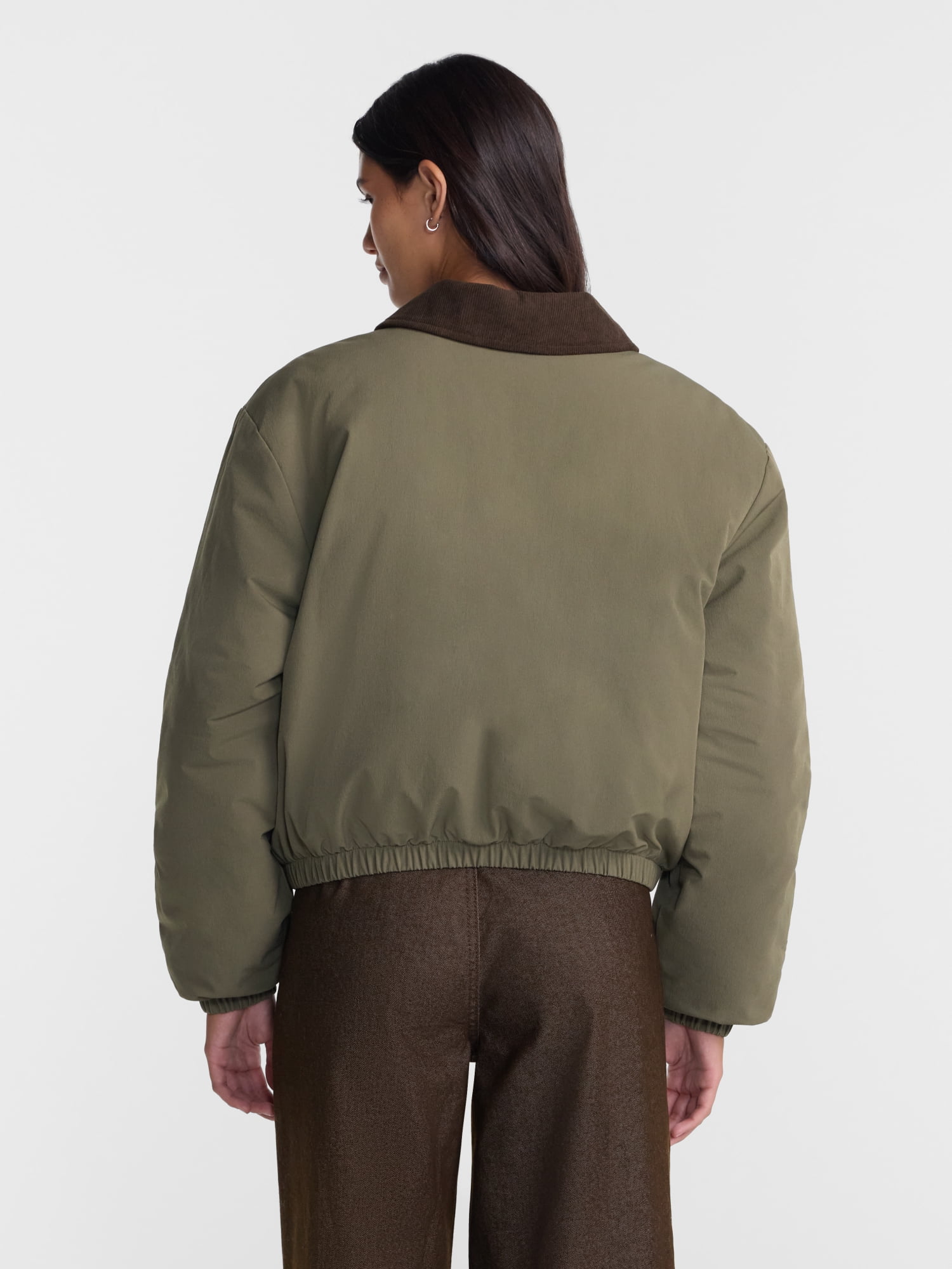 No Boundaries Puffer Barn Jacket, Women's and Women's Plus XXS-4X