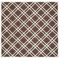 thumbnail image 2 of SAFAVIEH Cambridge Judy Geometric Wool Area Rug, Dark Brown/Ivory, 6' x 6' Square, 2 of 8