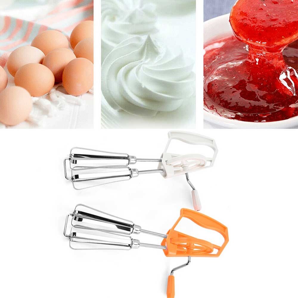 Jinyi Egg Whisk, Hand Crank Whisk Blender Stainless Steel Rotary Egg Beater  Manual Whisk Egg Frother Mixer Kitchen Utensil For Whisking, Beating, Stir