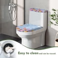thumbnail image 4 of HELLHERO Tulips Fits All Toilet Shapes Easy to Clean 2-Piece with Universal Toilet Seat Cover Reusable, 4 of 8