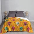 thumbnail image 6 of XMXT Flannel Throw Blanket for Couch, Mexican Skull Decoration Bed Sofa Decor Blankets for Home Bedroom, 40 x 30 inches, 6 of 9