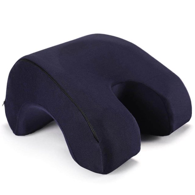 Advancent Almohada para siesta de espuma viscoelástica para el hogar, oficina, biblioteca, viaje, mediodía, cojín para dormir, escuela, Almacenamiento y organización del hogar