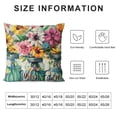 thumbnail image 6 of Ullo0ord  Spring Pillow Covers Flowers Floral Throw Pillowcase Spring is Here Home Sofa Bedroom Living Room Holiday Cushion Case Farmhouse Decorations, 6 of 6