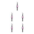 thumbnail image 2 of ZheElen Tweezers Crafts Crossing Lock Stainless Steel Reverse Precision Curved Nail Manicure Hair Tool Electronics Laboratory Black 5Set, 2 of 6