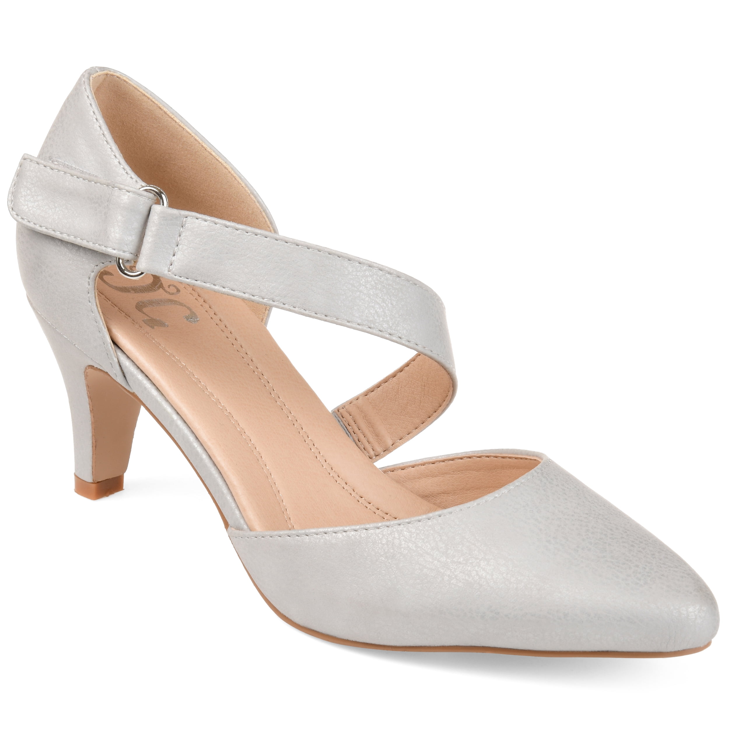 Klappe Trunk bibliotek Doktor i filosofi Brinley Co. Womens Comfort-sole D'orsay Cross-strap Pumps - Walmart.com