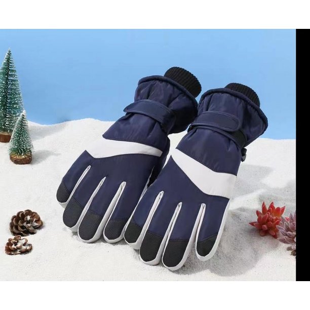 Guantes cálidos de esquí de invierno para hombres y mujeres, para exteriores, para montar en pareja, con pantalla táctil, forro polar, resistentes al frío y al viento
