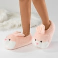 thumbnail image 5 of CBGELRT Bunny Slippers for Women Kawaii Cartoon Rabbit Ears House Slippers Indoor Outdoor Non Skid Slides Warm Shoes Loafer Pink Size S, 5 of 9
