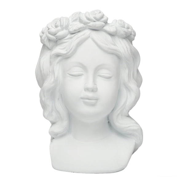 9" Female Bust Cement Container by Ashland - Spring Home Decor