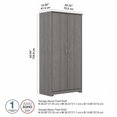 thumbnail image 4 of Cabot Tall Storage Cabinet with Doors in Modern Gray - Engineered Wood, 4 of 6