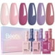 thumbnail image 1 of Set de esmaltes de uñas en gel Beetles Hema Free, 6 colores, 15 ml, 1 of 6