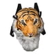 thumbnail image 5 of Bolso de hombro con cabeza de tigre relleno, mochila de tigre, peculiar, creativo, realista, personalizado, mochila para ordenador portátil de tigre Amarillo, 5 of 8