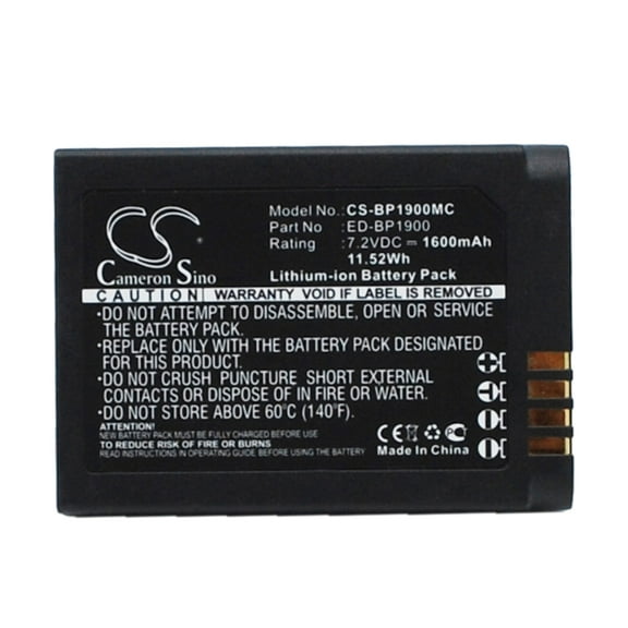 Battery for Samsung NX1ZZZBMBUS EV-NX1ZZZBZBUS NX1 ED-BP1900 CS-BP1900MC 1600mAh