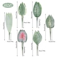 thumbnail image 3 of Mohdy Uv Resistant Variegated Hosta a rtificial Leaves, Faux Tropical Greenery Stems for Indoor Outdoor Home, Garden & Wedding Decor, 3 of 9