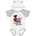 thumbnail image 3 of Inktastic Jesus is the Reason for the Season Pinecone and Snowflakes Boys or Girls Baby Bodysuit, 3 of 5