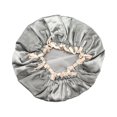 thumbnail image 1 of Visland Bonnet de Douche Imperméable Réutilisable Double Couche Élastique pour Salle de Bain, 1 of 8
