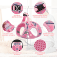 thumbnail image 5 of MoNiBloom No Pull Dog Harness with Leash, No Choke Reflective Pet Vest Adjustable Breathable Mesh Harnesses Dogs Walking, Pink XS, 5 of 10