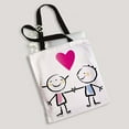 thumbnail image 2 of ABPHQTO Valentine'S Day Canvas Bag Reusable Tote Grocery Shopping Bags Tote Bag 14x16 inch, 2 of 2