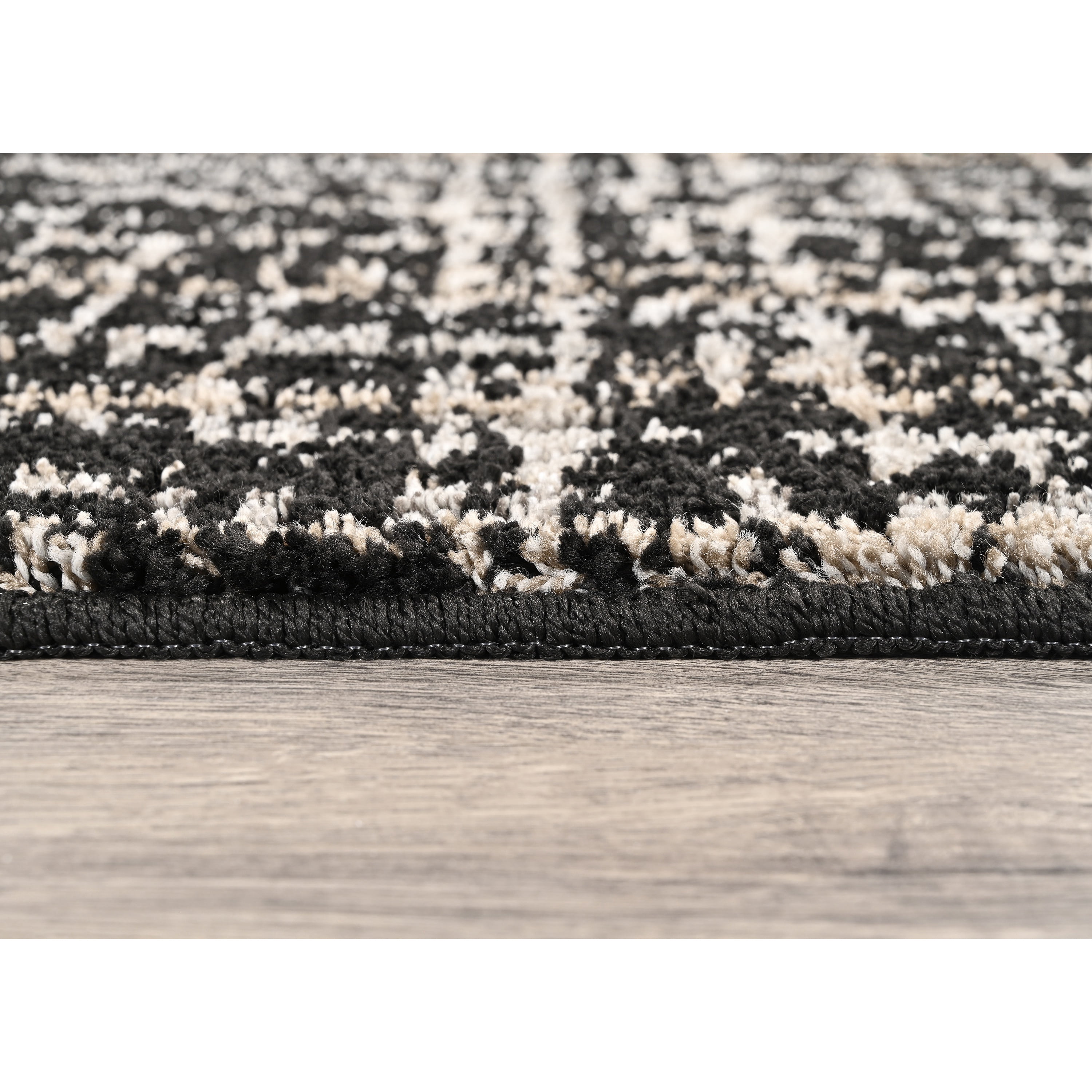 Garland Rug Rumba Polypropylene Black/Earth Tone Square Indoor Area Rug, 12' x 12'
