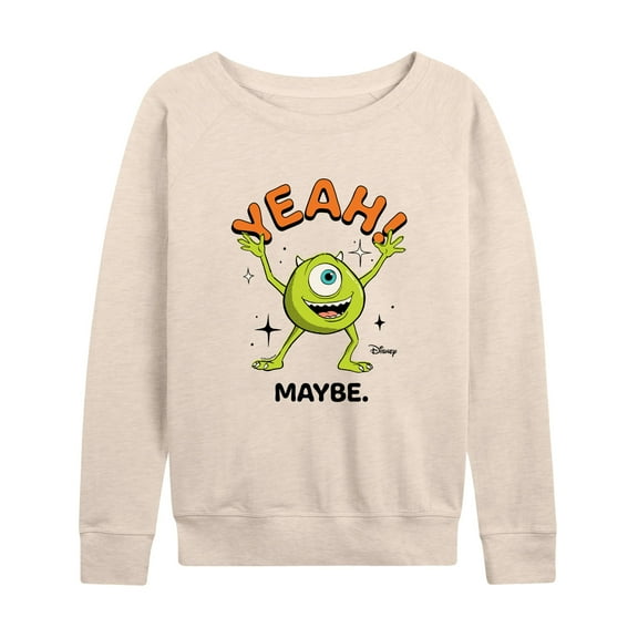 Monsters Inc. - Mike Yeah Maybe - Women's Lightweight French Terry Long Sleeve Shirt