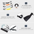 thumbnail image 2 of Kayak Paddle Board Leash SUP Paddle Stretchable Leash Kayak Surfboard Safety Rope Paddle Anti Lost Leash, 2 of 8