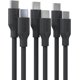 thumbnail image 1 of Cable USB C a USB C (3 Pack Tipo C a Tipo C) Turbo 3A Transferencia de Datos Type C 1Hora Moderno, 1 of 5