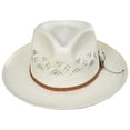 thumbnail image 2 of Andromeda Shantung Straw Fedora Hat - XL - Natural, 2 of 5