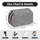 thumbnail image 5 of Disketp Black And White Houndstooth Estuche de Lápices de Doble Capa con Tapa Abatible y Cremallera, Organizador Escolar para Adolescentes y Adultos, 5 of 7
