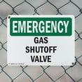 thumbnail image 5 of (2 Pack) Gas Shutoff Valve OSHA Emergency Sign 10 Inch X 7 Inch Indoor / Outdoor Rust-Free Aluminum Metal Signs for Workplace, Workshop, and Construction Site, Made in the USA, 5 of 8