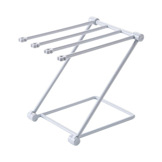 Dishcloth Hanger Foldable Multifunctional Keep Countertop Tidy and Organized for grey