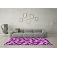 thumbnail image 3 of Ahgly Company Indoor Square Abstract Purple Modern Area Rugs, 7' Square, 3 of 4