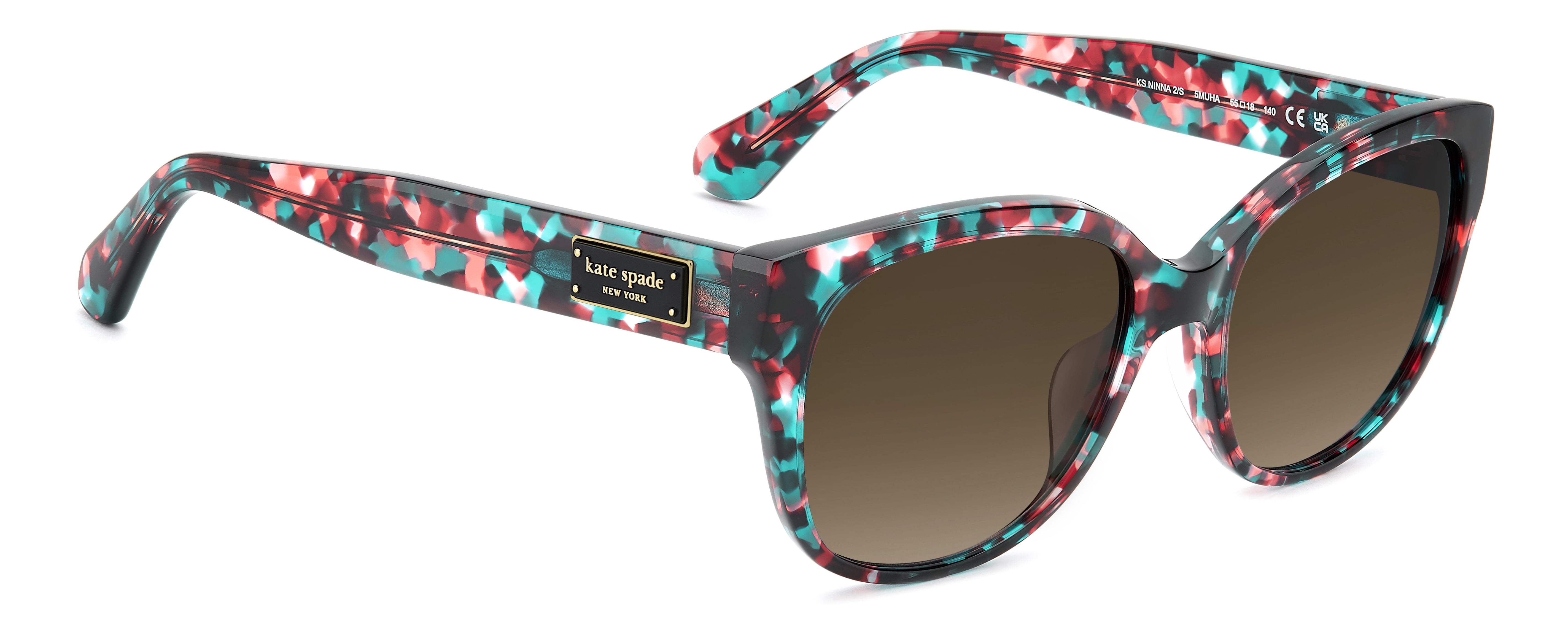 Kate Spade Women's Ninna 2/S Sunglasses w/ Case, Havana Multicolor