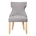 thumbnail image 5 of Gaji Wing Back Fabric Dining Chairs, Set of 2, Light Gray, 5 of 11