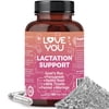 Love You Lactation Support for Women – Goat’s Rue & Fenugreek | Milk Supply Capsules | 60 Caps