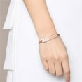 thumbnail image 3 of Vnox Medical Alert Bracelets, Rose-Gold Stainless Steel Diabetic Cuff Bracelets for Women, 3 of 6