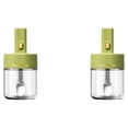 thumbnail image 1 of Cateissary Contenedor de botella de sal de pimienta a prueba de fugas de color sólido a prueba de fugas Verde 2Conjunto, 1 of 6