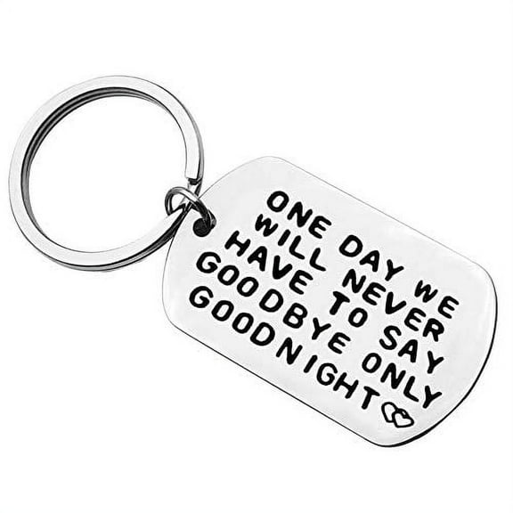 Couple Keychain Keyring Long Distance Relationship Gift for Boyfriend Girlfriend Friend Friendship Jewelry Going Away Gift Couple Jewelry for Husband Wife Valentine's Birthday Graduation Gift