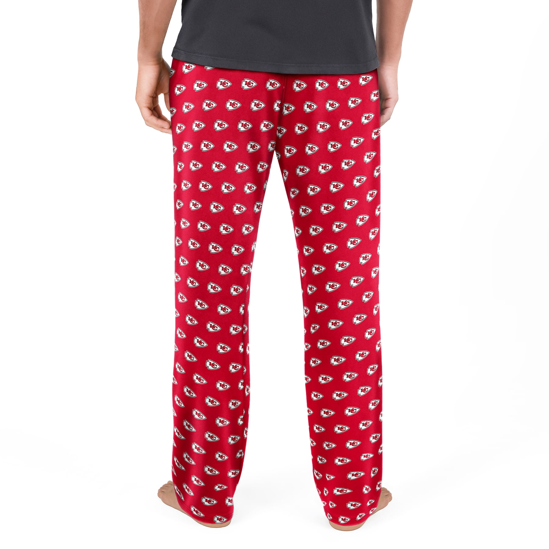 NFL Mens Kansas City Chiefs All Over Print Pajama Pants