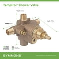 thumbnail image 3 of Temptrol Pressure-Balancing Tub/Shower Valve with VersaFlex™ Integral Diverter and EasyService™ Stops, 3 of 3