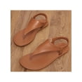 thumbnail image 6 of Women's Beach Slippers Triangle Strap Flat Sandals Elastic Ankle Strap Summer Sandals, 6 of 11