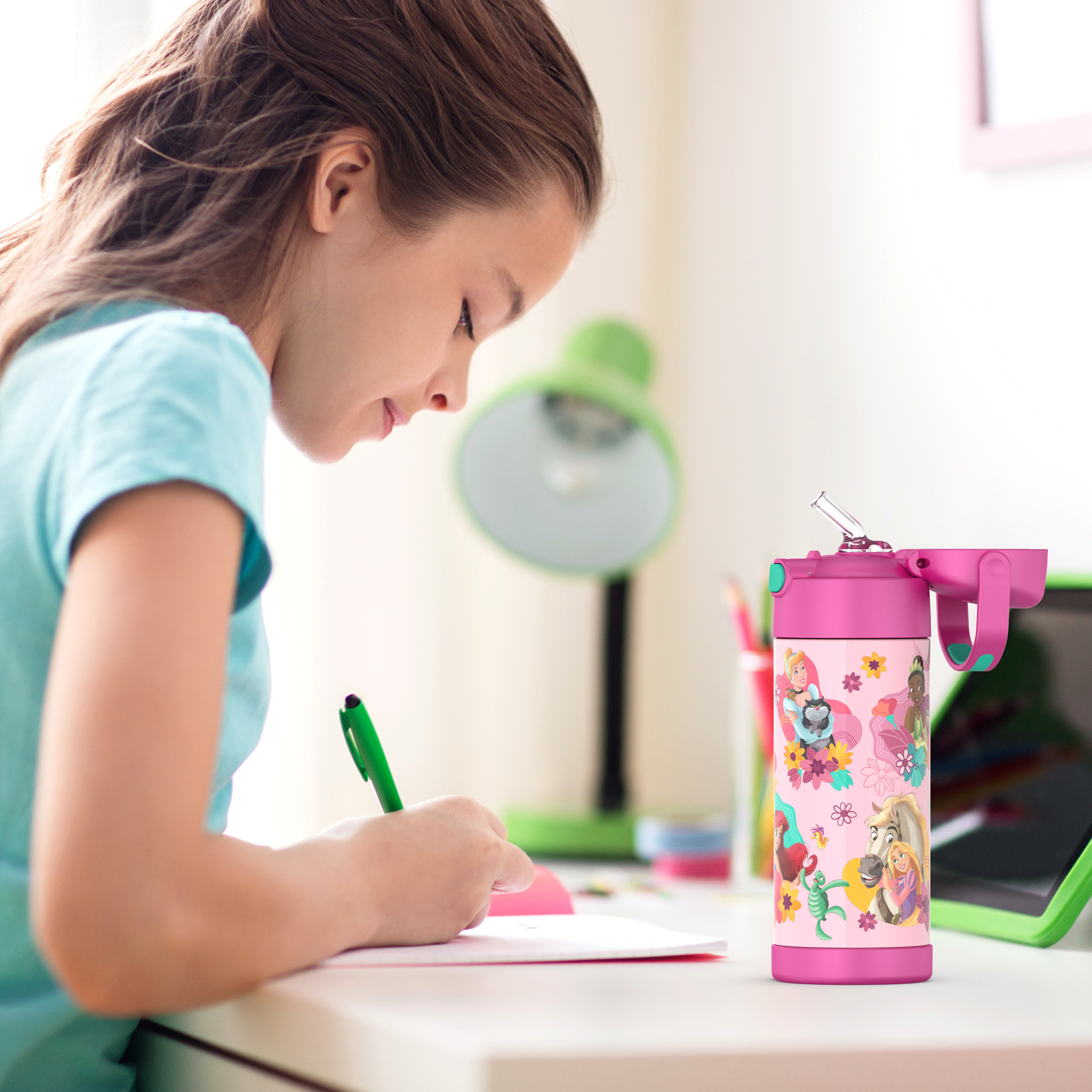 Thermos FUNtainer 14oz Kids Water Bottle, Princess photo 8