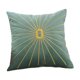 thumbnail image 2 of Throw Pillow Cover | Nordic Design | Solid Color Embroidered Polyester | Soft Office Chair Back Cushion | Decorative Accent | Green Beige Gray | 45x45cm | 1 Piece, 2 of 6