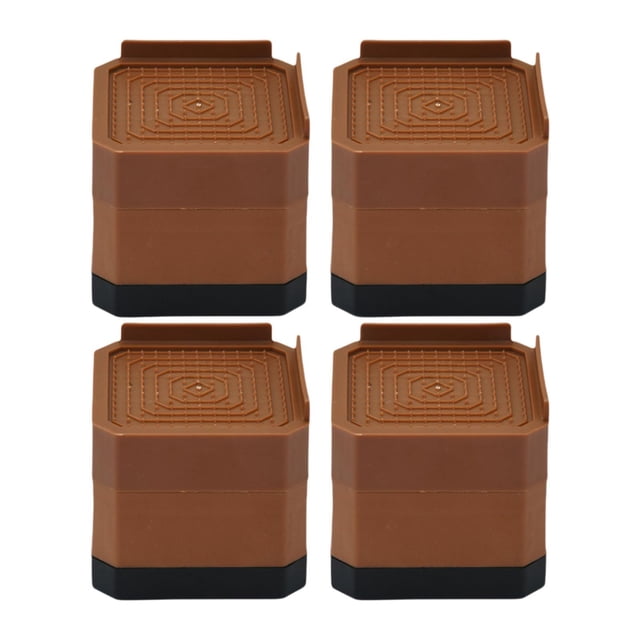 GROWTH TANK 4 Pieces Anti Vibration Pads Square Furniture Leg Risers for Table Chair Bed 2 layer