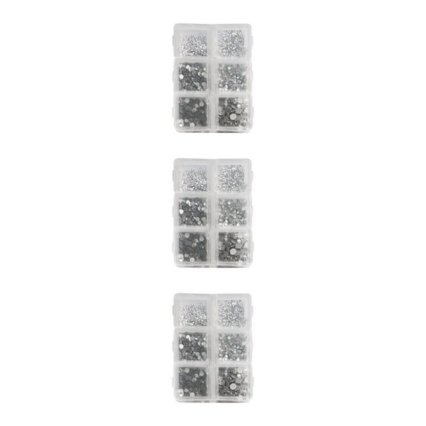 Seitruly 1 bolsa de cristal de cristal, pequeños y llamativos diamantes de imitación para uñas de fondo plano, artesanía DIY, diferentes Type1 NO1