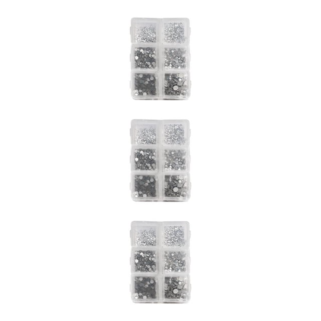Vogacara 1 bolsa de cristal de cristal, pequeños y llamativos diamantes de imitación para uñas de fondo plano, artesanía DIY, diferentes Type1 NO1