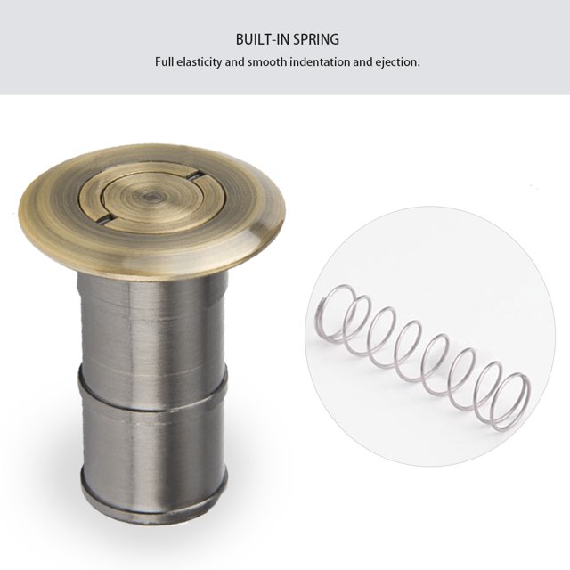 Zócalo A Prueba De Polvo Accesorios de cerradura de puerta antipolvo para piso de cobre para zócalo a prueba de polvo (bronce) Ndcxsfigh Libre de BPA