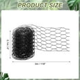 thumbnail image 2 of Fil de Poulet, 4 x 118 Pouces Filet en Fer Cage à Plantes Florale, Noir, 2 of 6